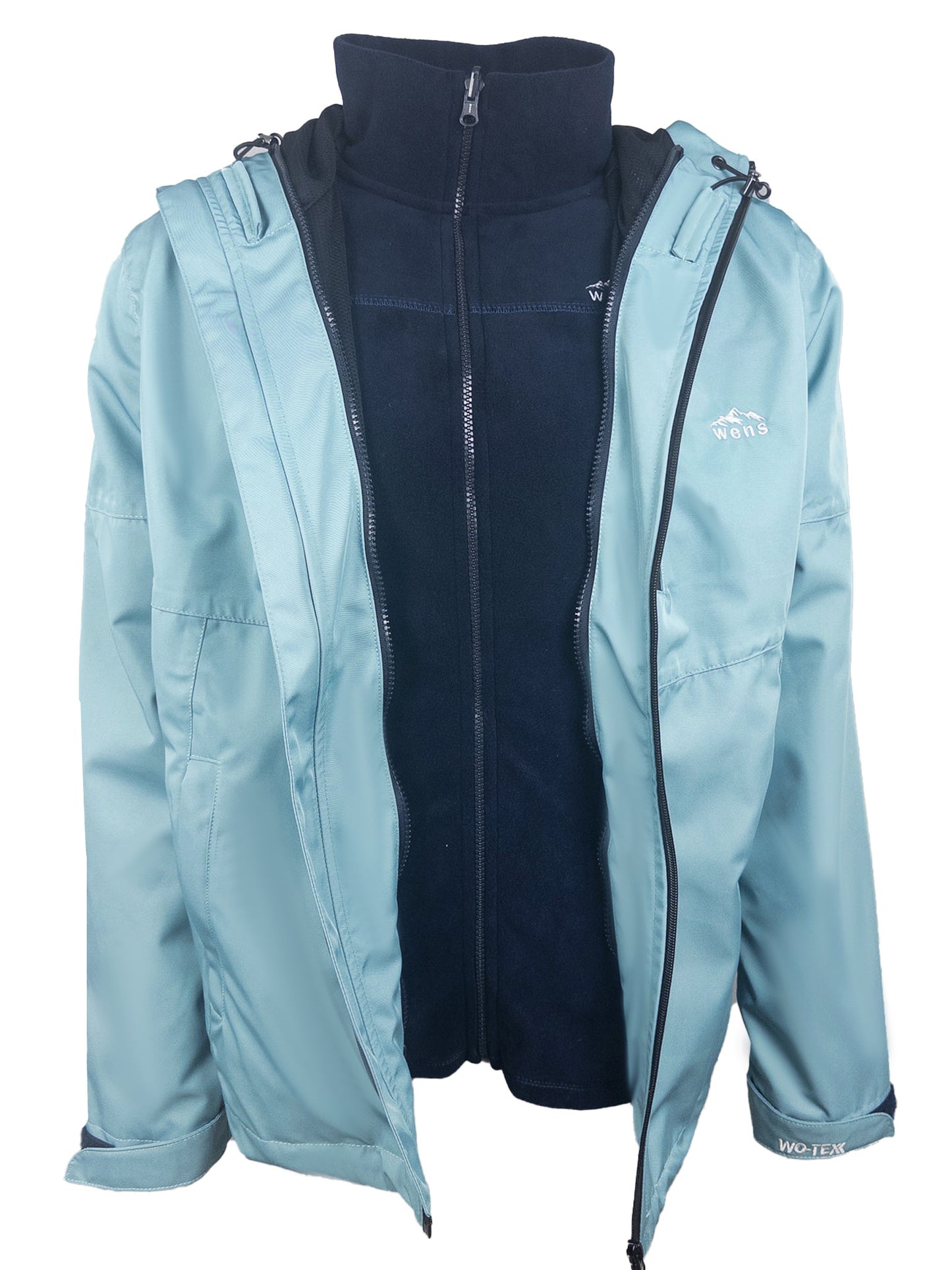 Waterproof Jacket | Windproof | 3IN1 Polar Fleece Triflex Model, Outdoor Jacket | Mint Color