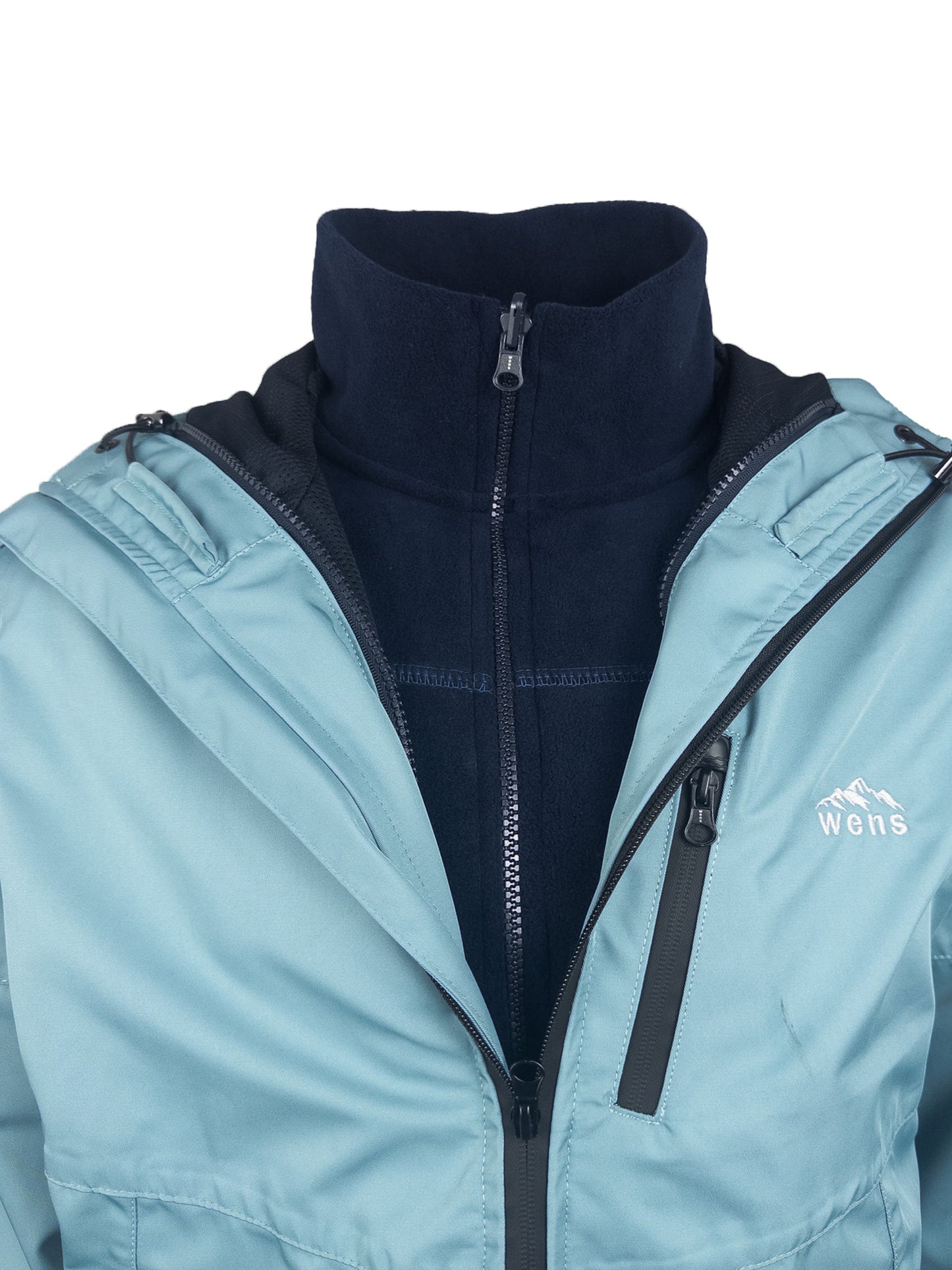 Waterproof Jacket | Windproof | 3IN1 Polar Fleece Triflex Model, Outdoor Jacket | Mint Color
