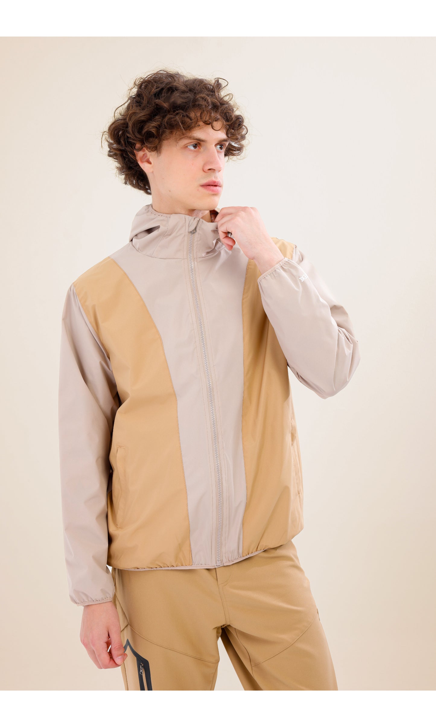 Rain Flex Ultralight Waterproof Raincoat – Beige/Cream (Sand Dunes), Convertible Design