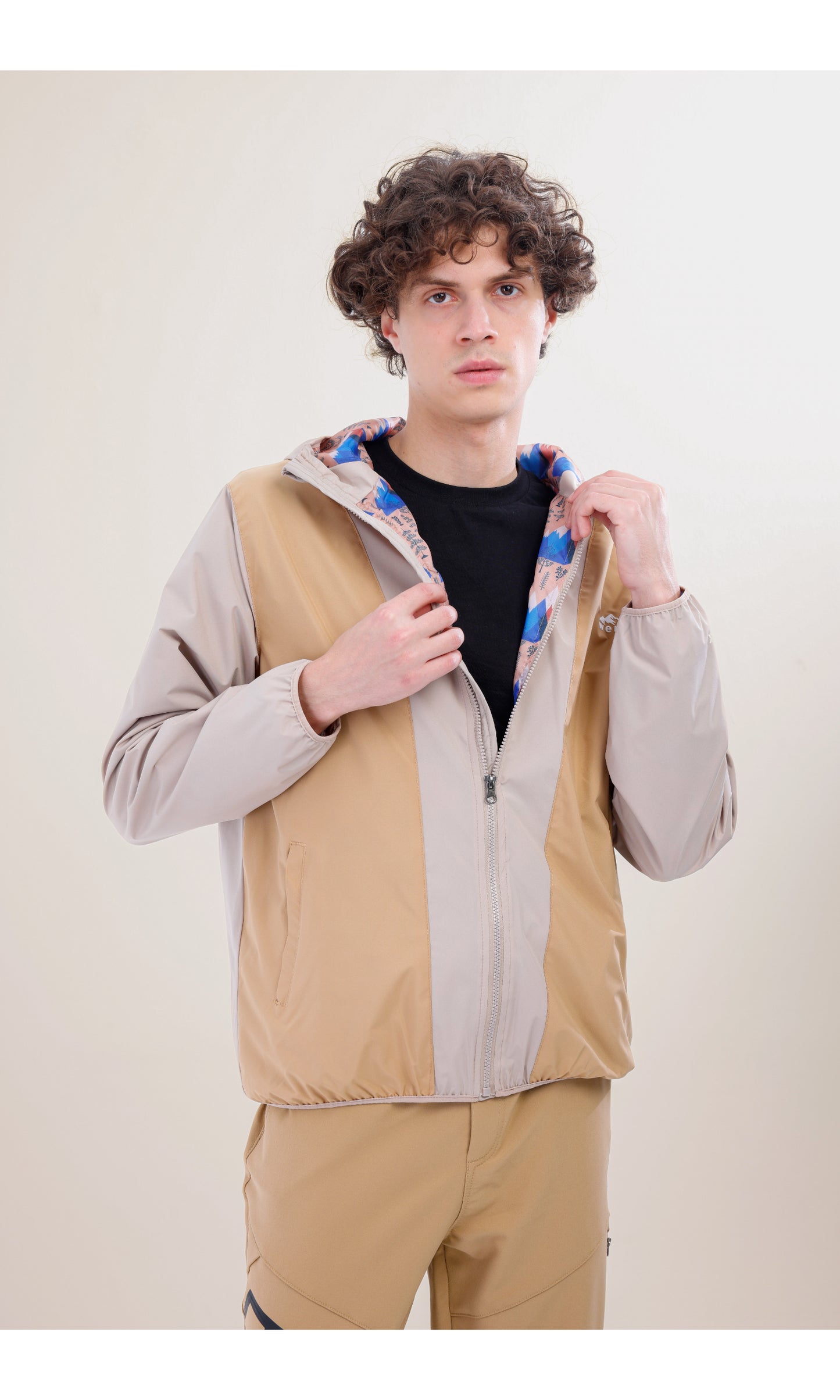 Rain Flex Ultralight Waterproof Raincoat – Beige/Cream (Sand Dunes), Convertible Design