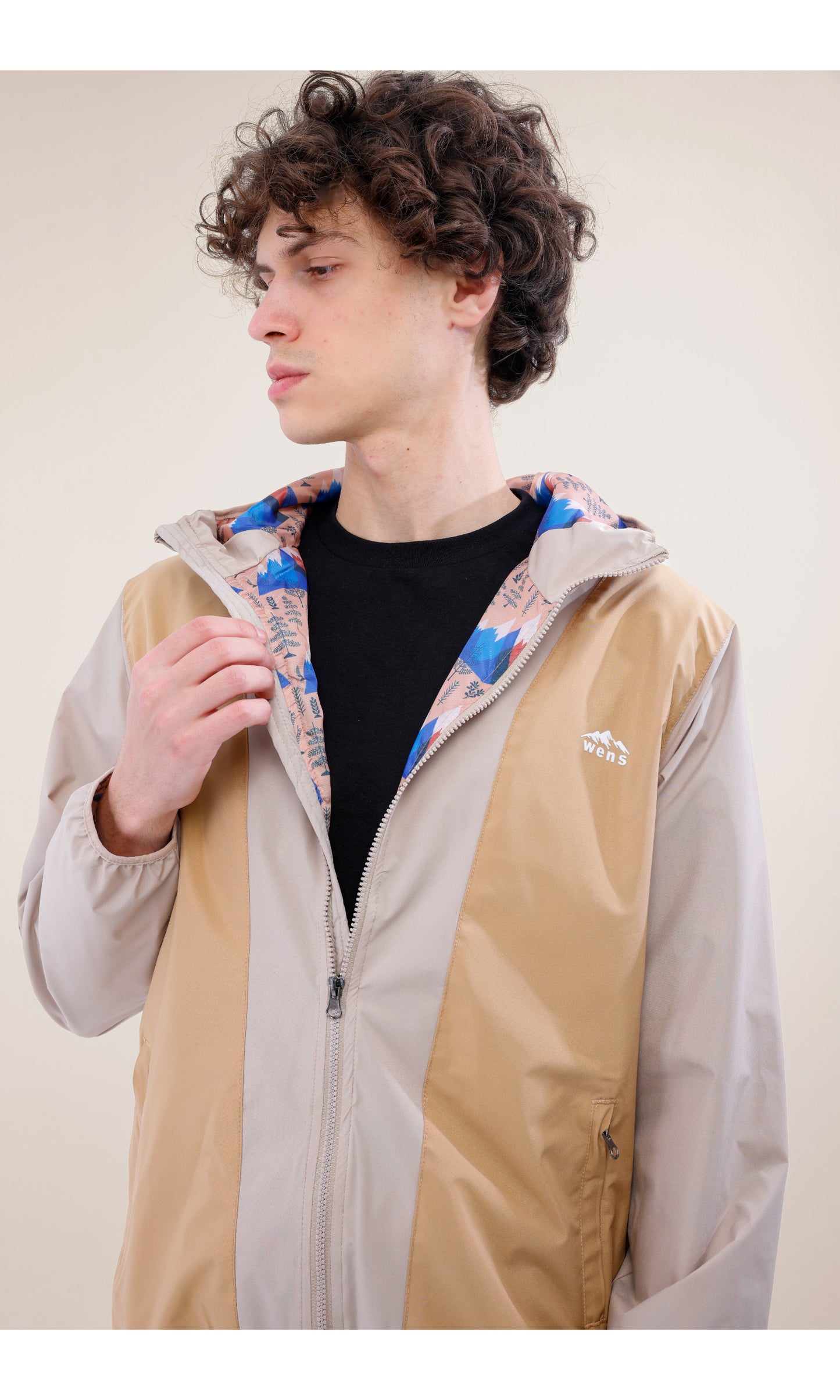 Rain Flex Ultralight Waterproof Raincoat – Beige/Cream (Sand Dunes), Convertible Design