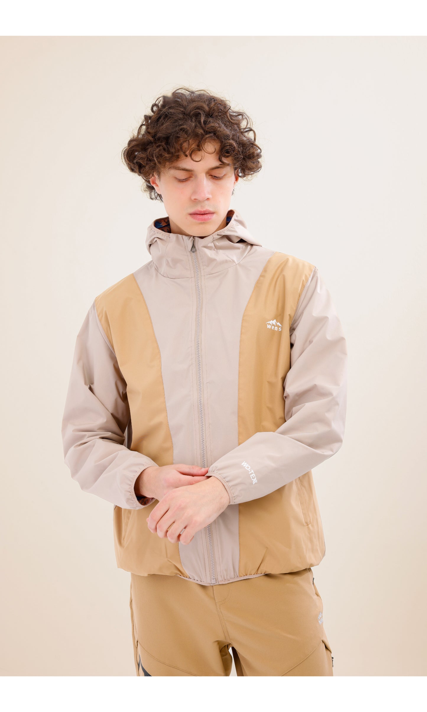 Rain Flex Ultralight Waterproof Raincoat – Beige/Cream (Sand Dunes), Convertible Design