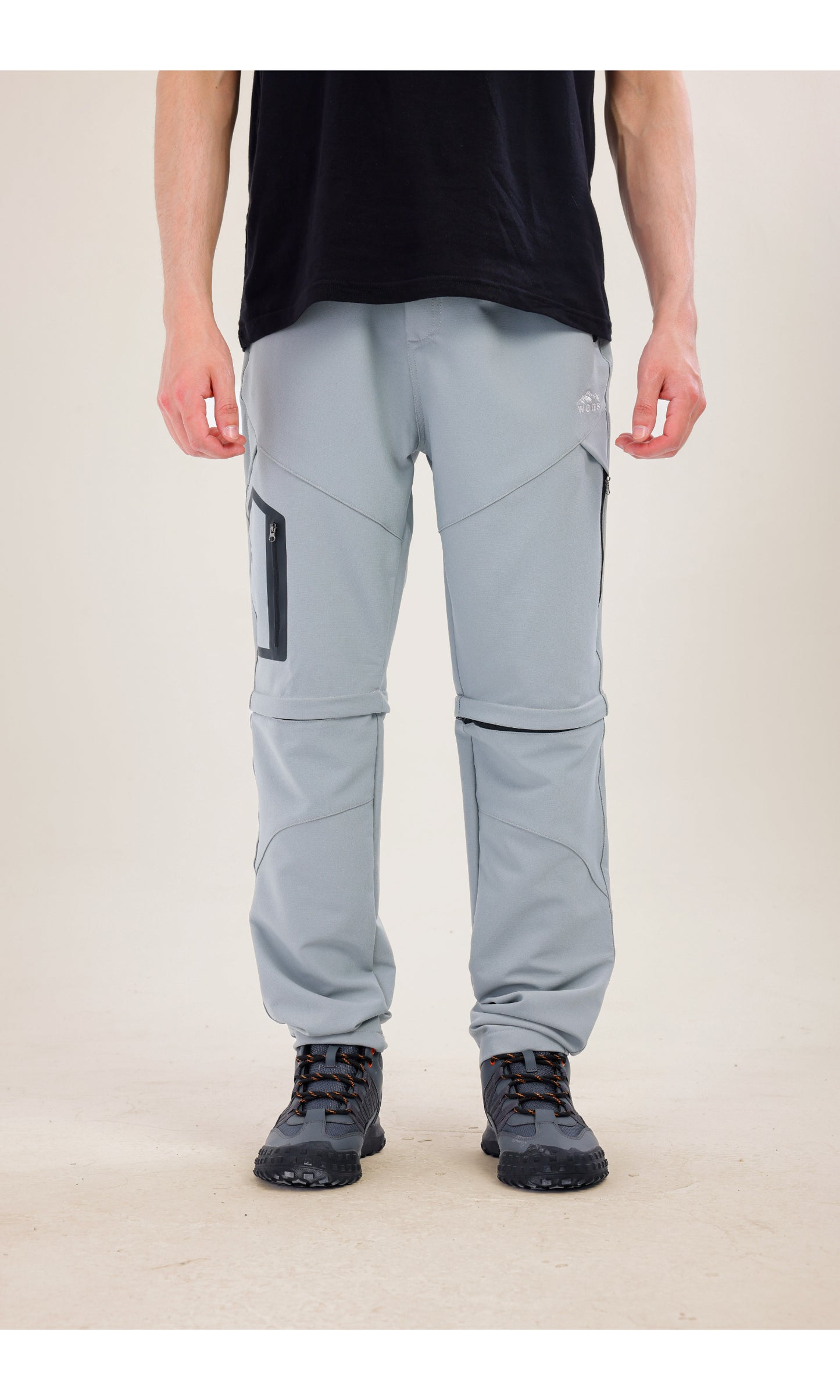 TwinJourney Gray Outdoor Pants: Pants That Turn Into All-Season Shorts