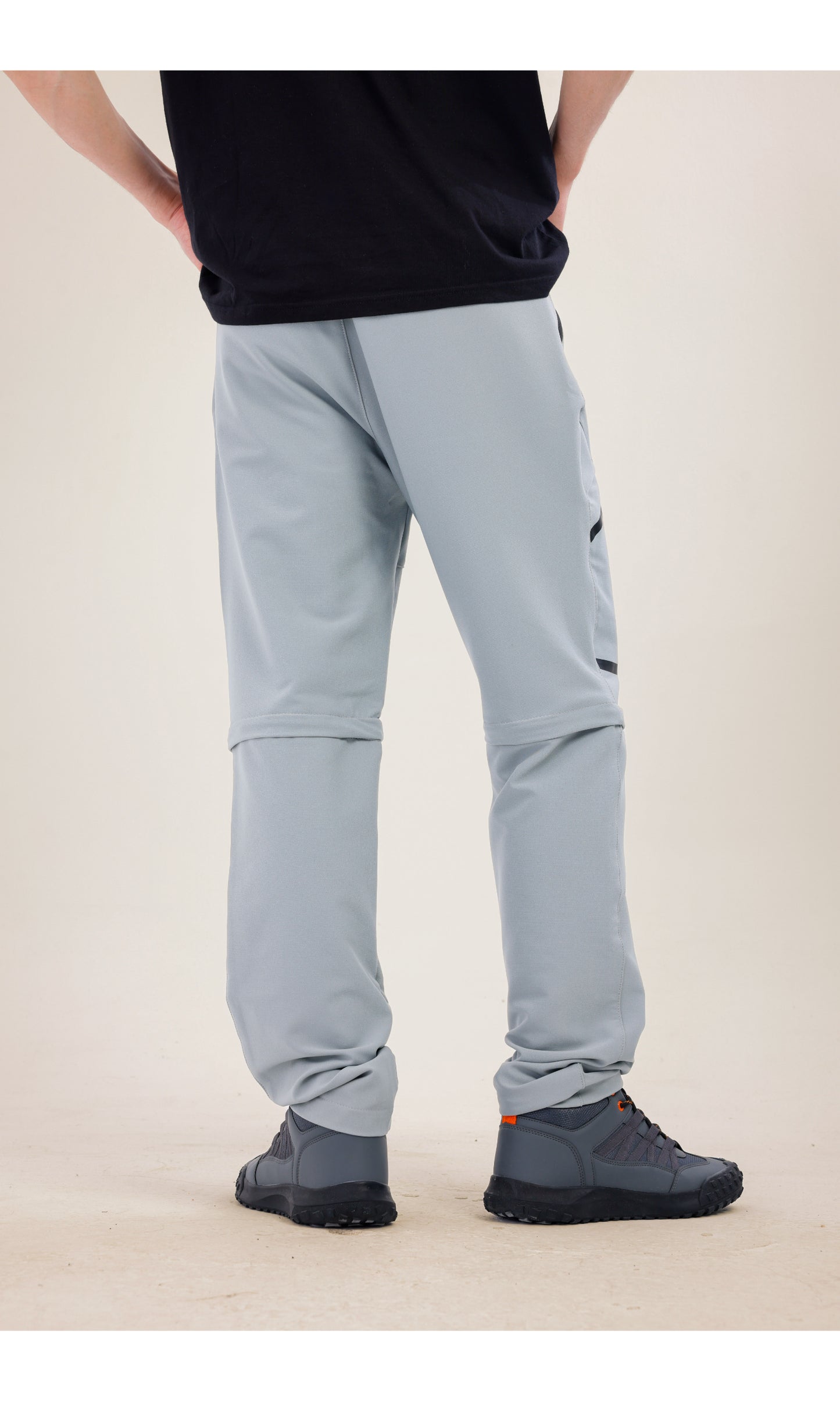 TwinJourney Gray Outdoor Pants: Pants That Turn Into All-Season Shorts