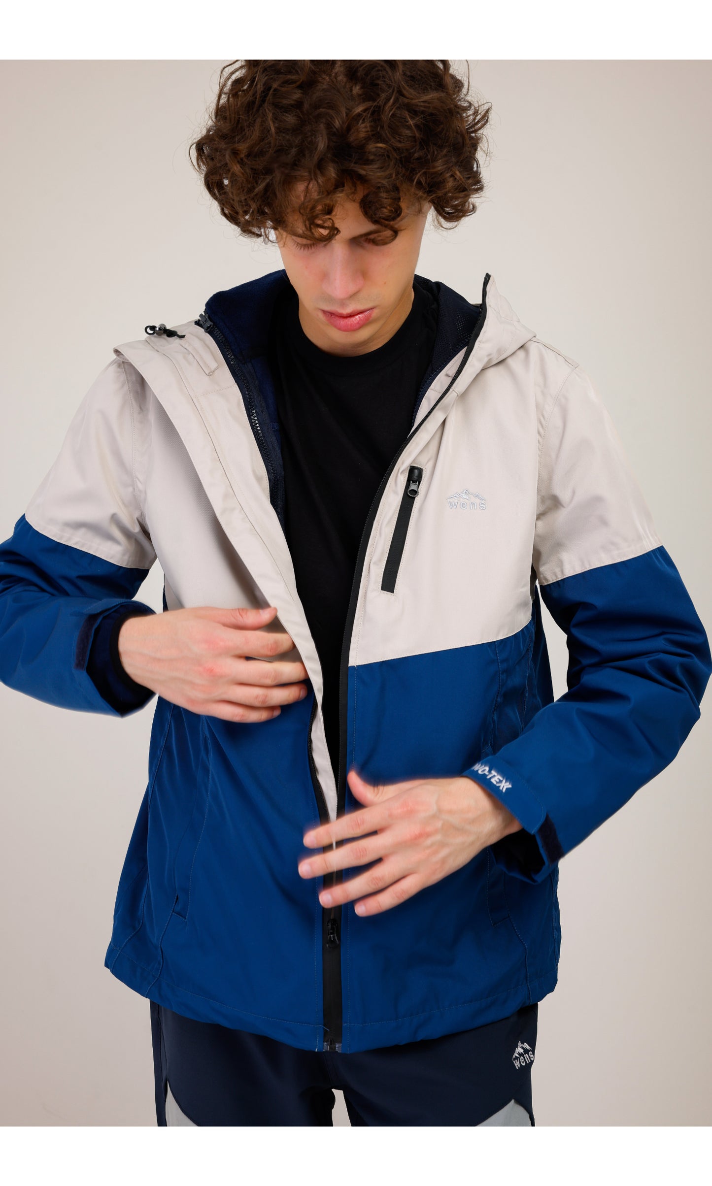 Su Gecirmez Mont | Rüzgar geçirmez| 3İN1 Polarlı Triflex Model, Outdoor Mont | Indigo & Kum Rengi