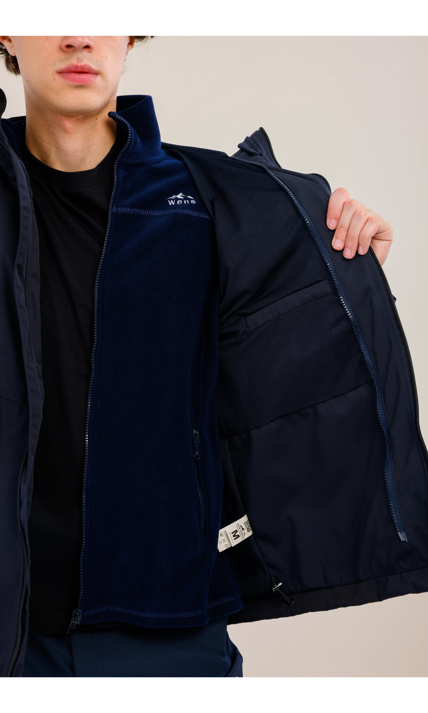 Navy Blue Waterproof Jacket | Windproof | 3IN1 Polar Fleece Triflex Model, Outdoor Jacket