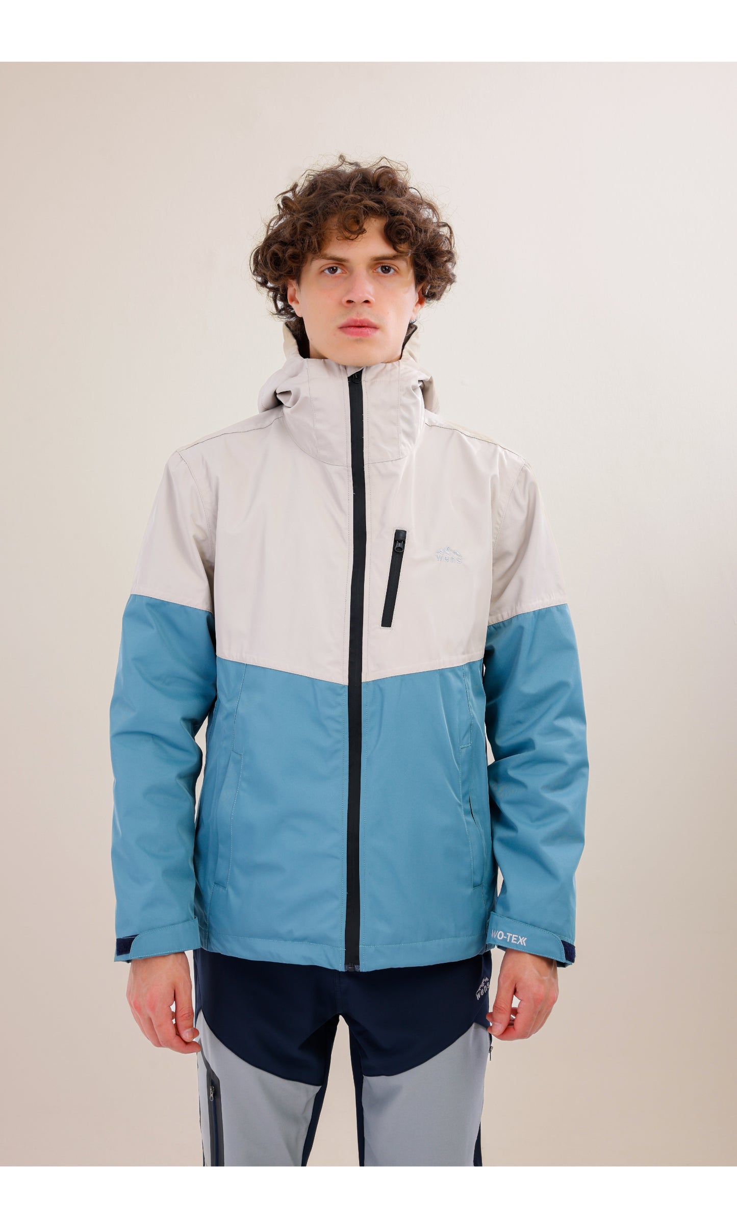 Waterproof Jacket | Windproof | 3-in-1 Polar Fleece Triflex Model, Outdoor Jacket | Mint & Sand Color