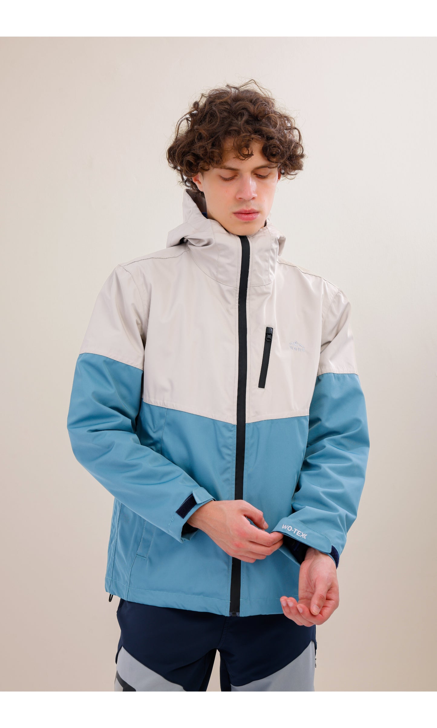 Waterproof Jacket | Windproof | 3-in-1 Polar Fleece Triflex Model, Outdoor Jacket | Mint & Sand Color