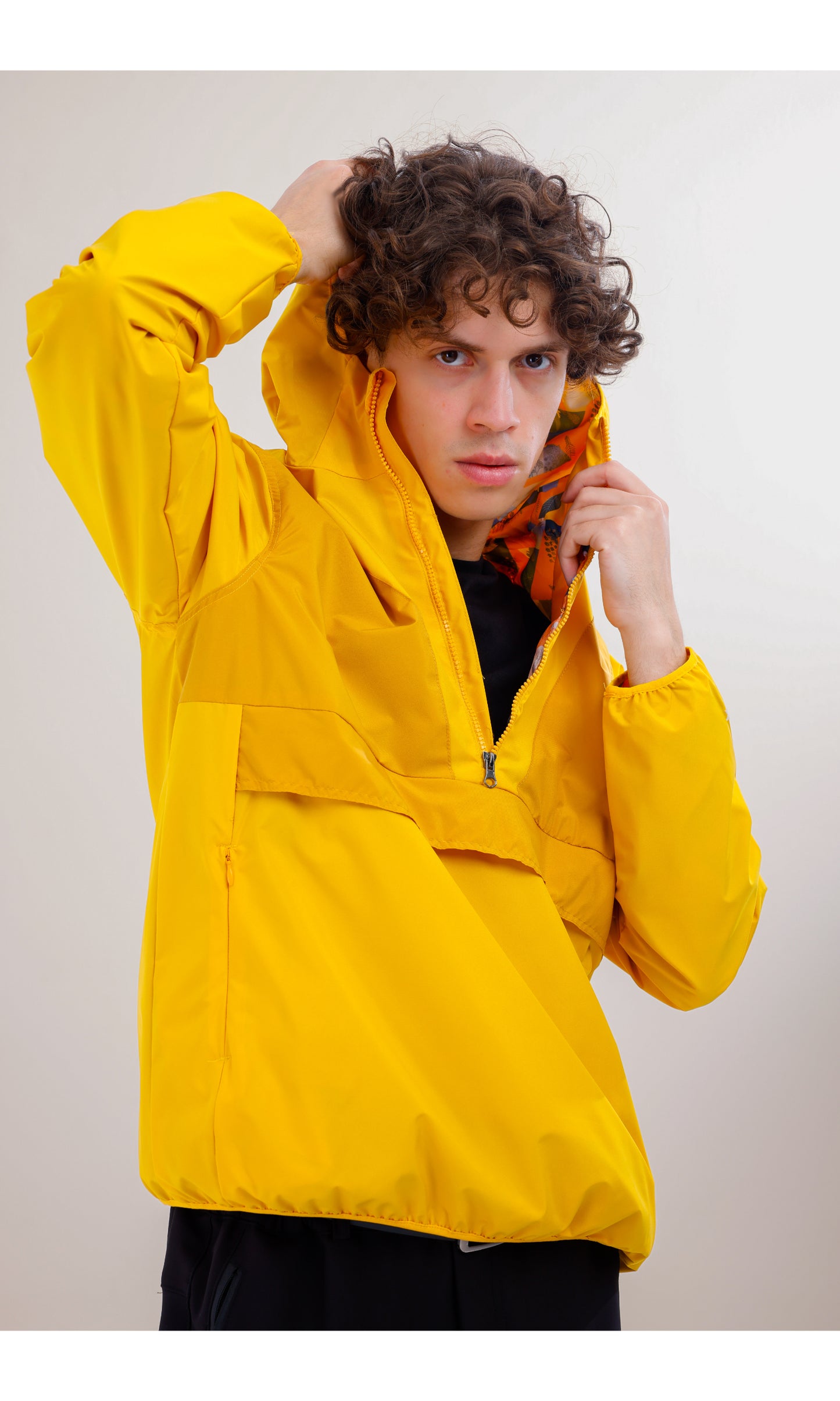 Flow Flex Ultralight Waterproof Hoodie – Yellow/Mustard (Daylight Duo), Design That Turns Into a Bag