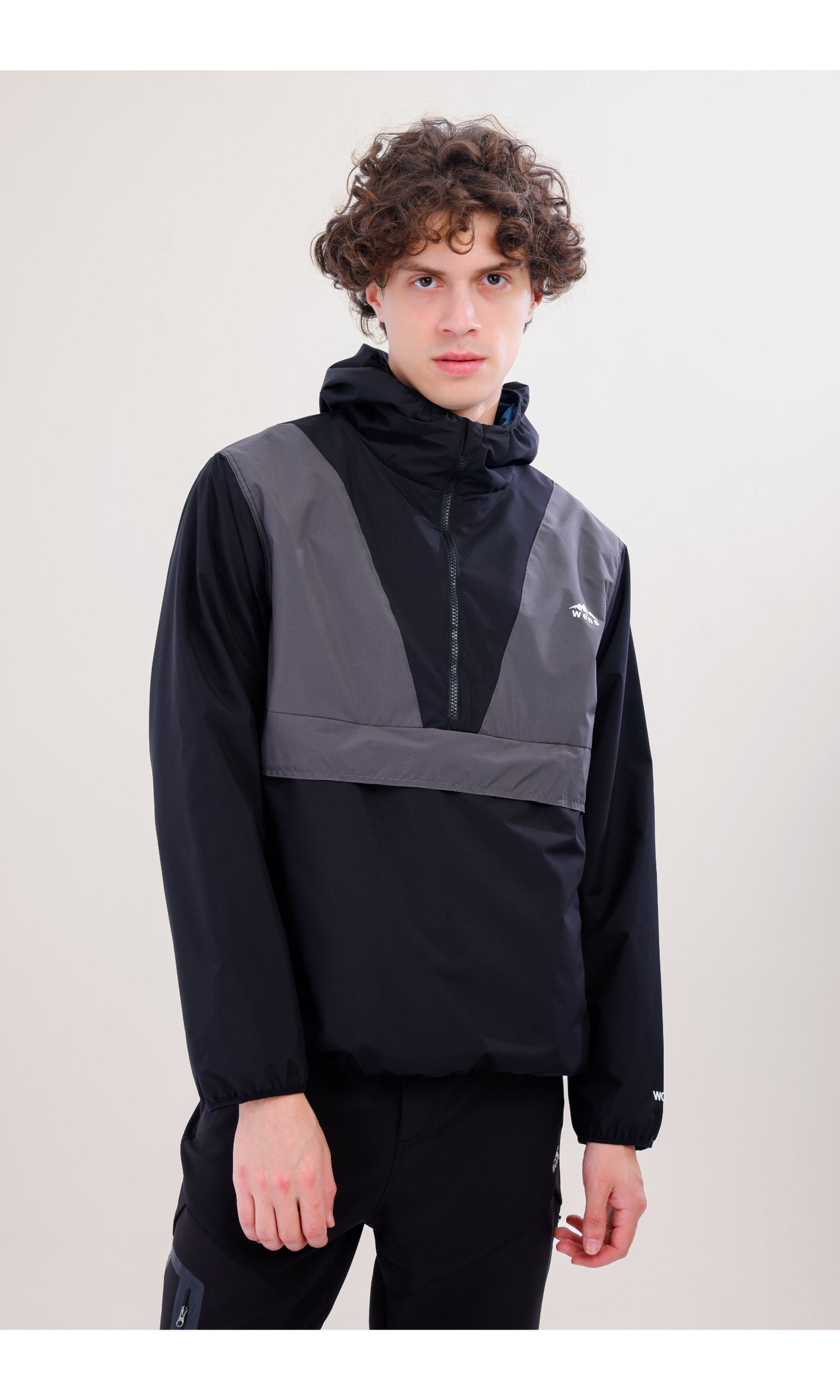 Flow Flex Ultralight Waterproof Hoodie – Black/Grey (Night and Smoke), Convertible Design