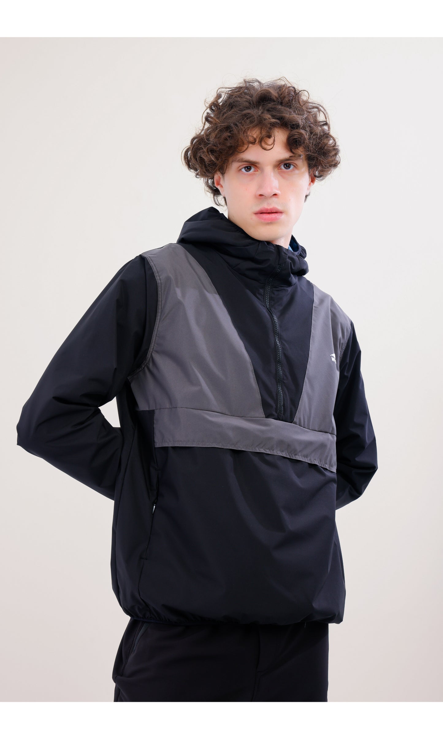Flow Flex Ultralight Waterproof Hoodie – Black/Grey (Night and Smoke), Convertible Design