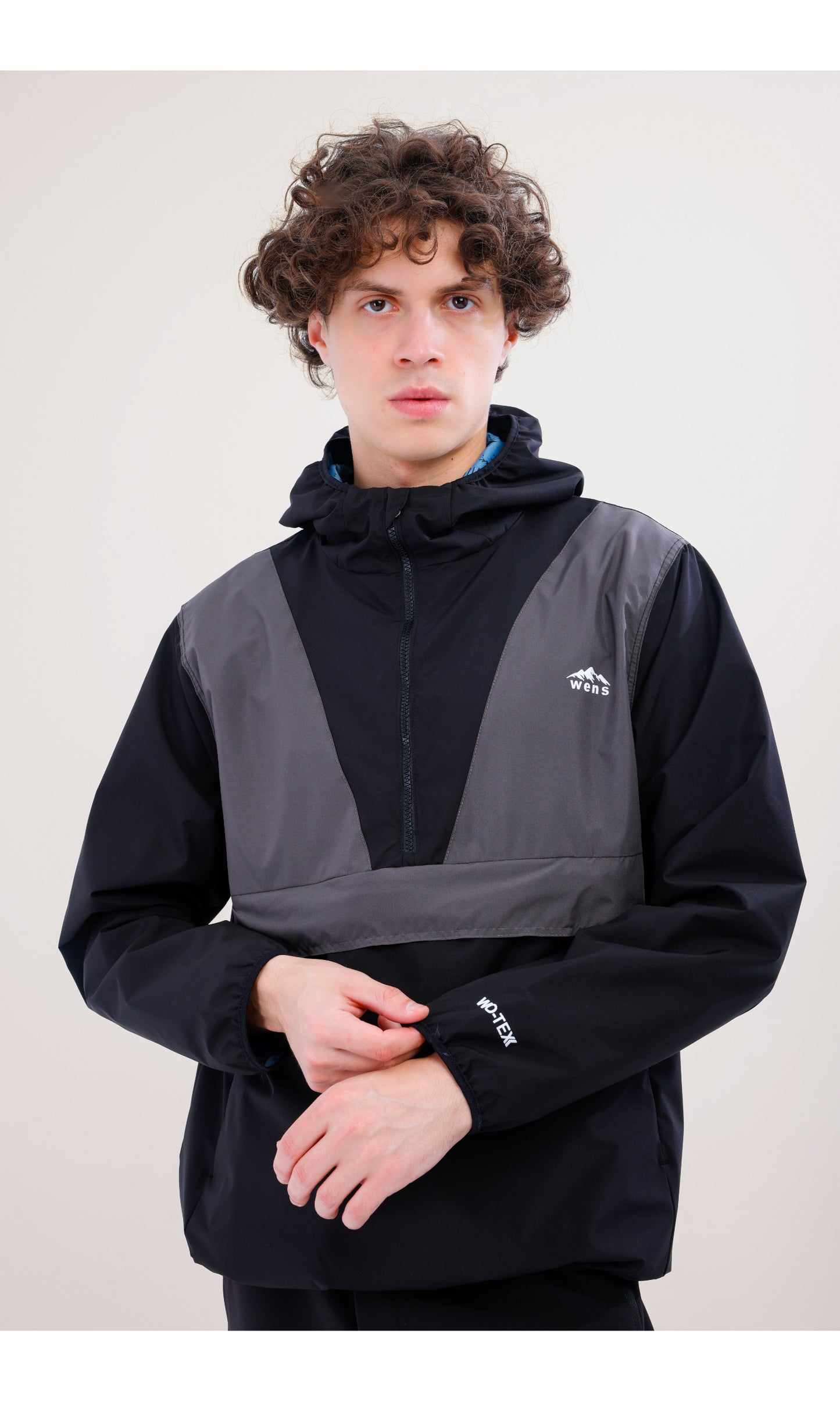 Flow Flex Ultralight Waterproof Hoodie – Black/Grey (Night and Smoke), Convertible Design