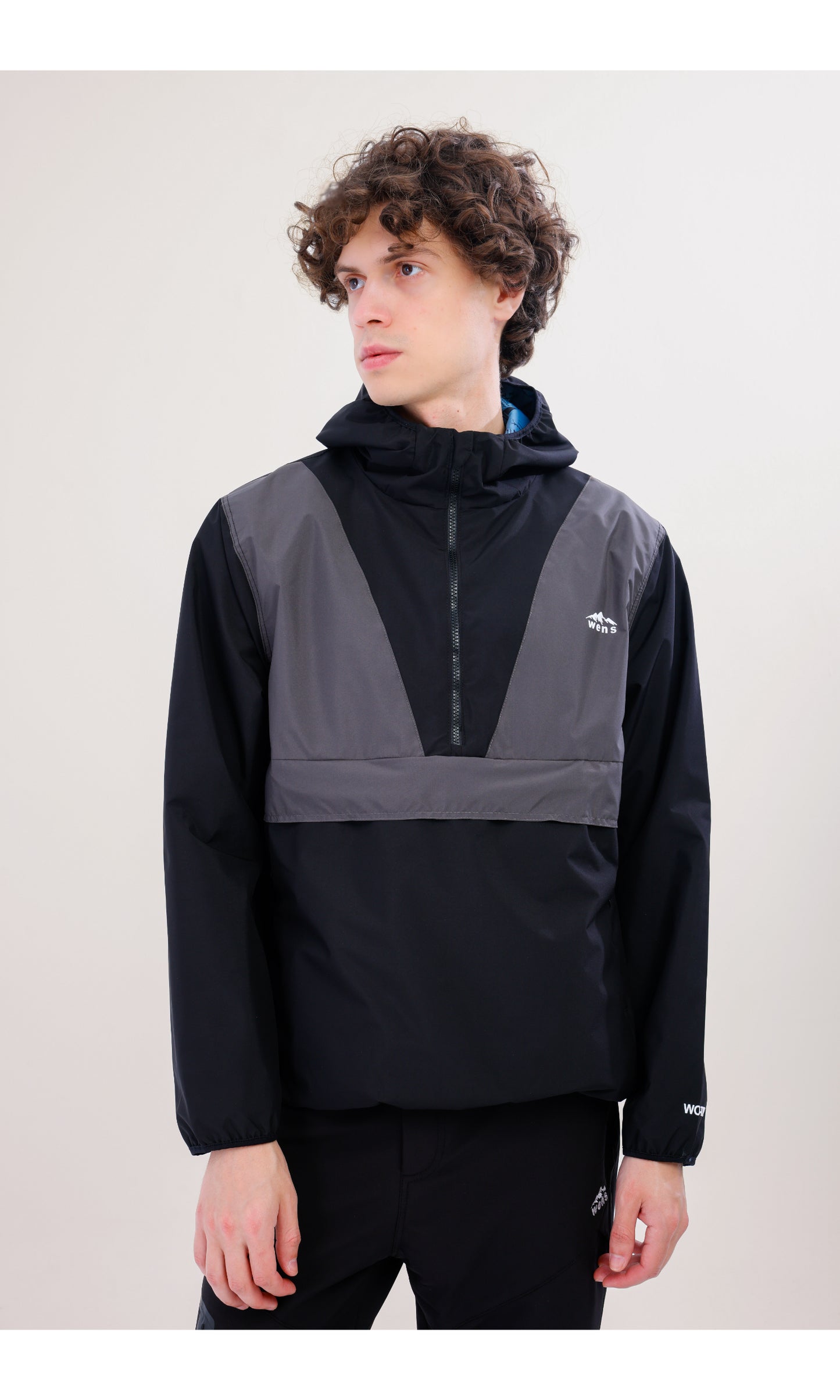 Flow Flex Ultralight Waterproof Hoodie – Black/Grey (Night and Smoke), Convertible Design