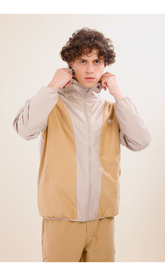 Rain Flex Ultralight Waterproof Raincoat – Beige/Cream (Sand Dunes), Convertible Design