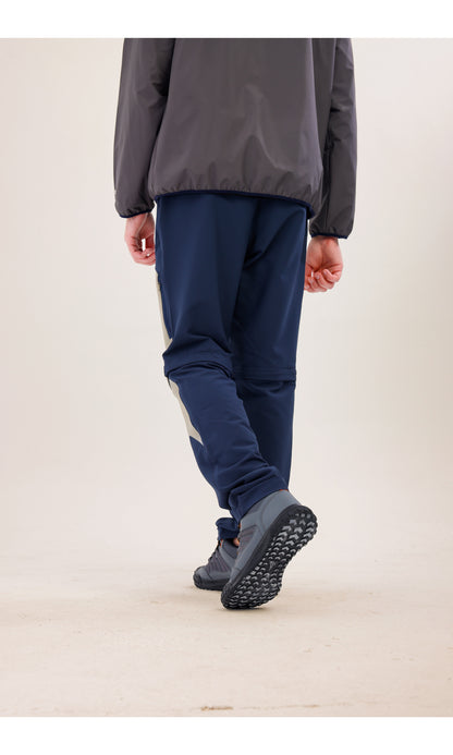 TwinJourney Navy-Grey Outdoor Pants: Trousers That Turn Into All-Season Shorts
