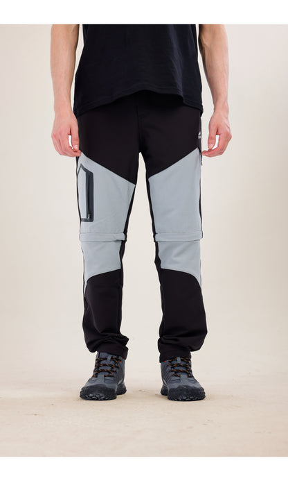 TwinJourney Outdoor Black Gray Pants: All-Season, Pants That Convert into Shorts