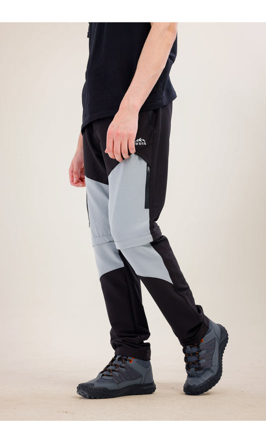 TwinJourney Outdoor Black Gray Pants: All-Season, Pants That Convert into Shorts