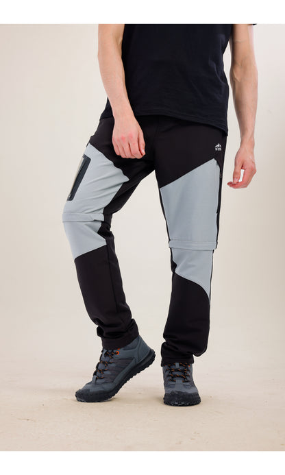 TwinJourney Outdoor Black Gray Pants: All-Season, Pants That Convert into Shorts