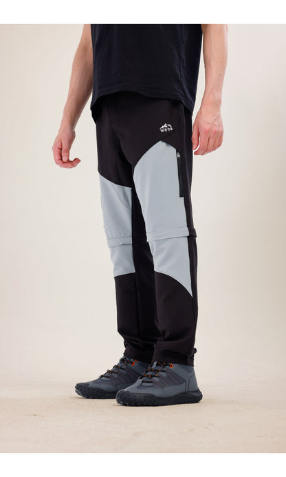 TwinJourney Outdoor Black Gray Pants: All-Season, Pants That Convert into Shorts