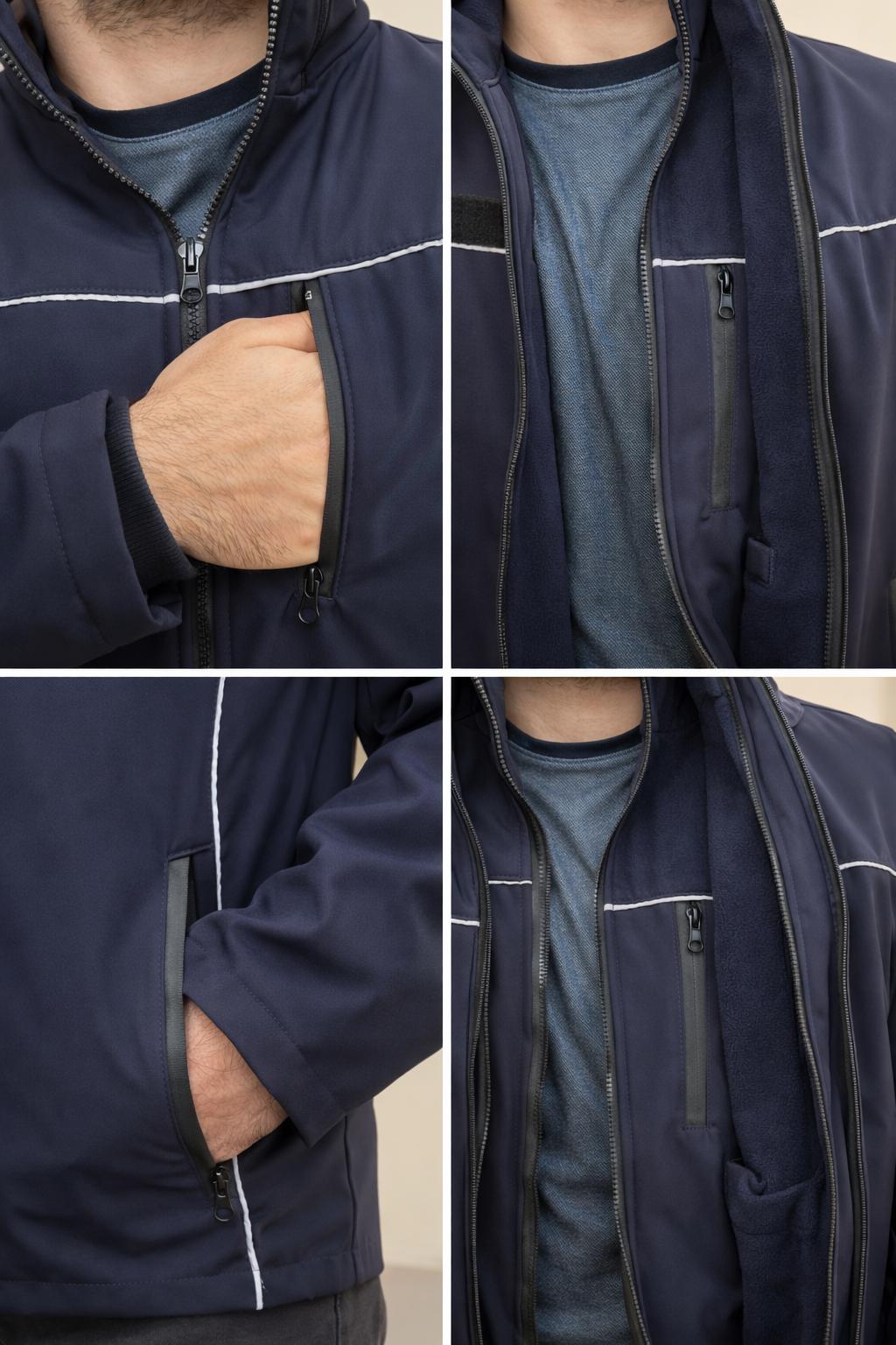 3’ü 1 Arada Softshell Kaban & Çıkarılabilir Yelek – Su Geçirmez, Nefes Alabilir, Çok Fonksiyonlu Softshell Kaban