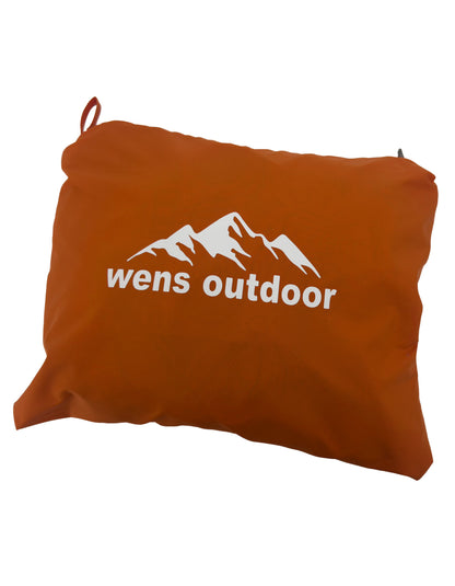 Rain Flex Ultralight Waterproof Raincoat – Red/Orange (Sunset Duo), Convertible Design.