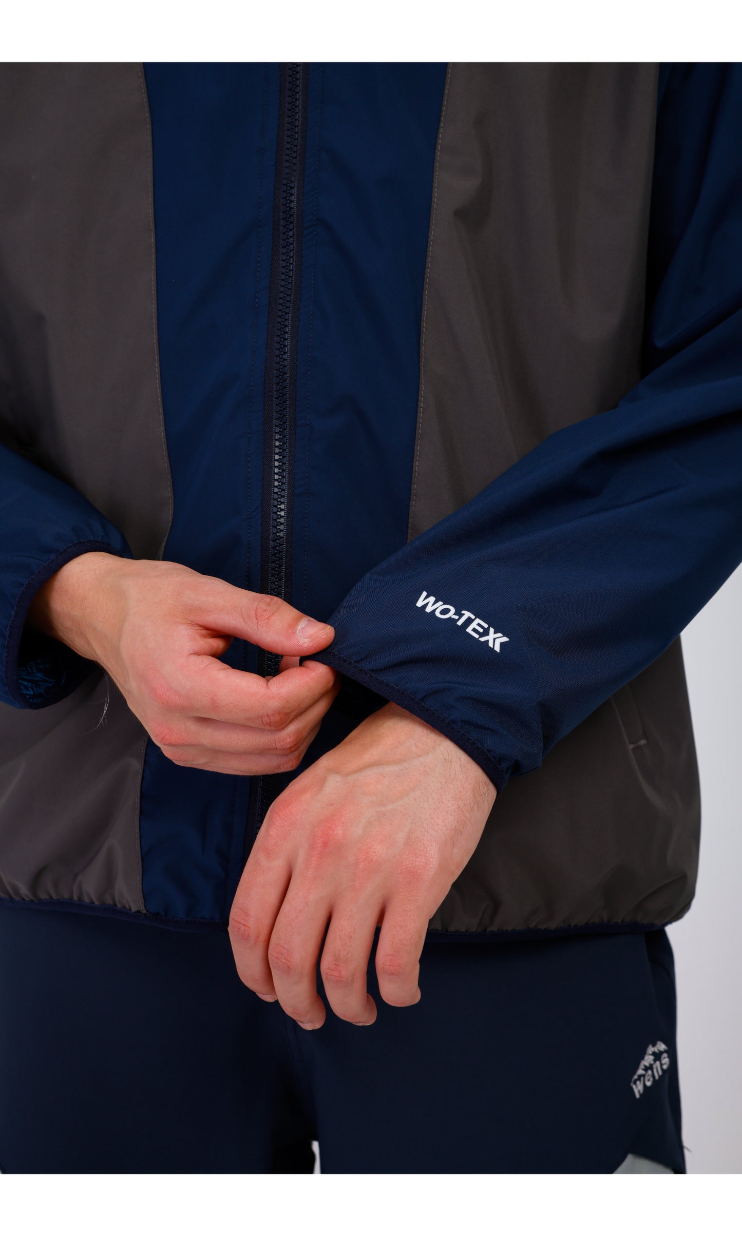Rain Flex Ultralight Waterproof Raincoat – Gray / Navy Blue (Deep Horizons), Design That Turns Into a Bag