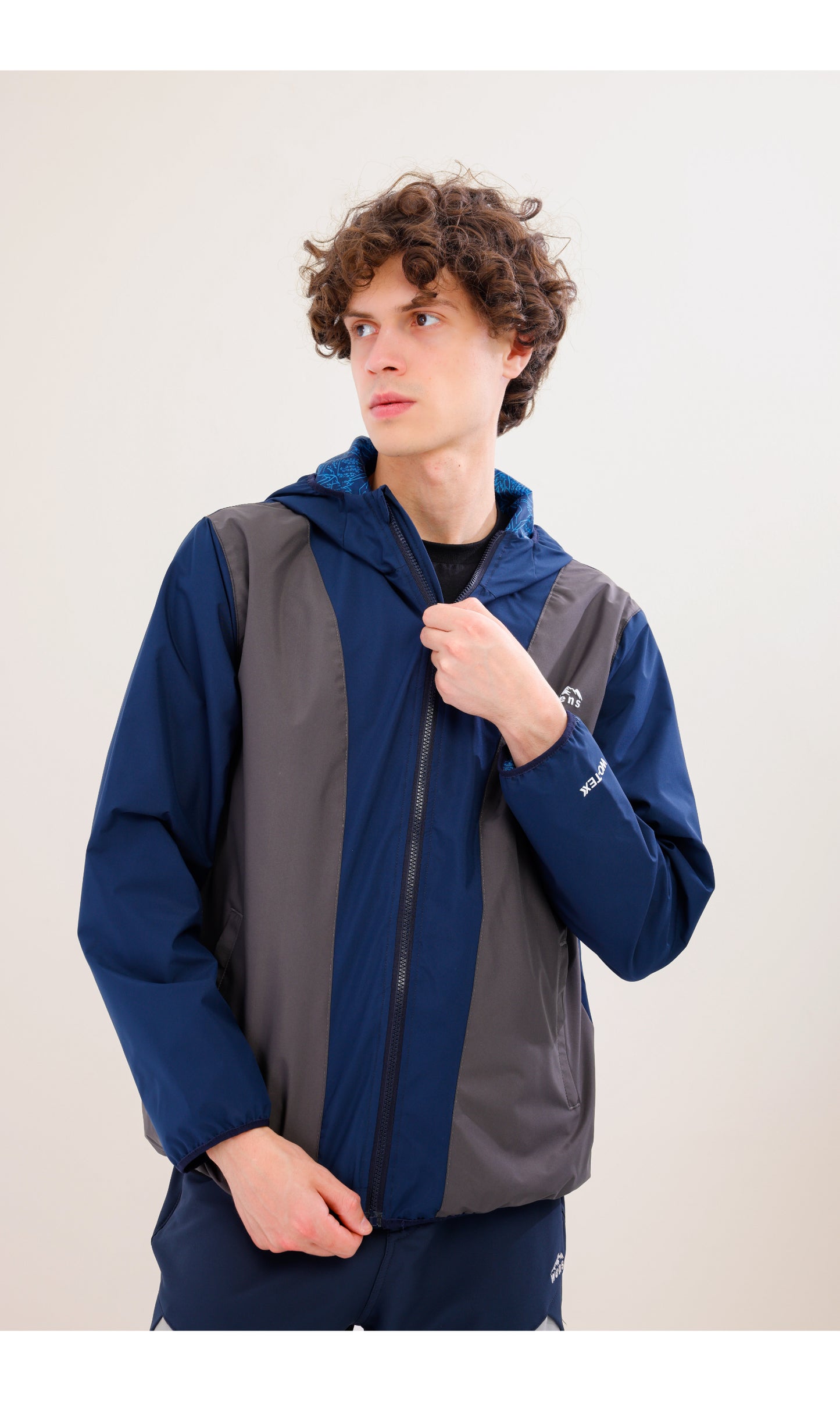 Rain Flex Ultralight Waterproof Raincoat – Gray / Navy Blue (Deep Horizons), Design That Turns Into a Bag