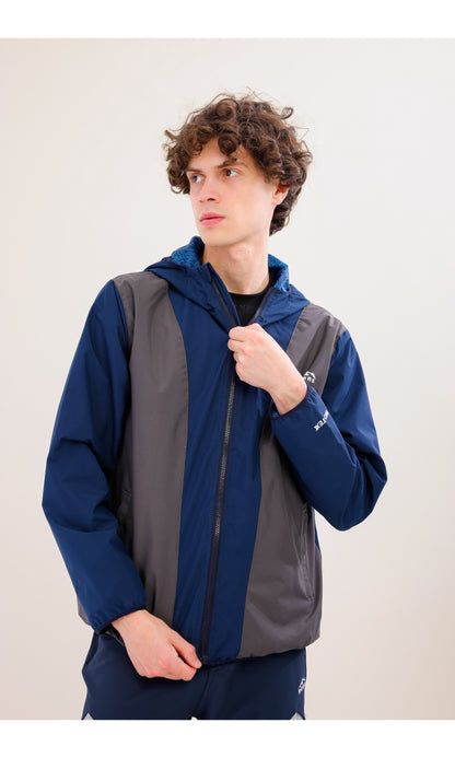 Rain Flex Ultralight Waterproof Raincoat – Gray / Navy Blue (Deep Horizons), Design That Turns Into a Bag