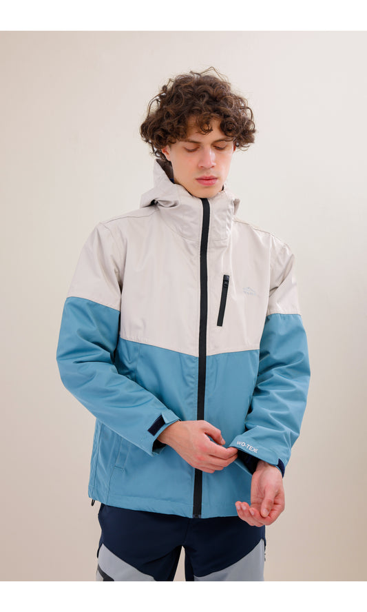 Waterproof Jacket | Windproof | 3-in-1 Polar Fleece Triflex Model, Outdoor Jacket | Mint &amp; Sand Color