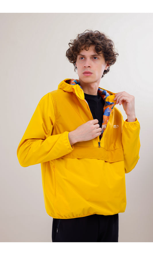 Flow Flex Ultralight Waterproof Hoodie – Yellow/Mustard (Daylight Duo), Design That Turns Into a Bag