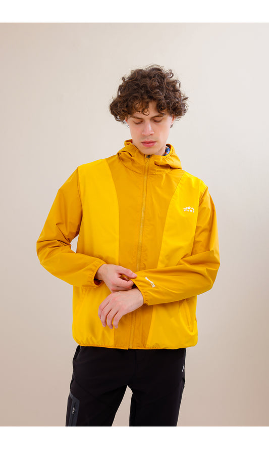 Rain Flex Ultralight Waterproof Raincoat – Yellow/Mustard (Daylight Duo), Convertible Design
